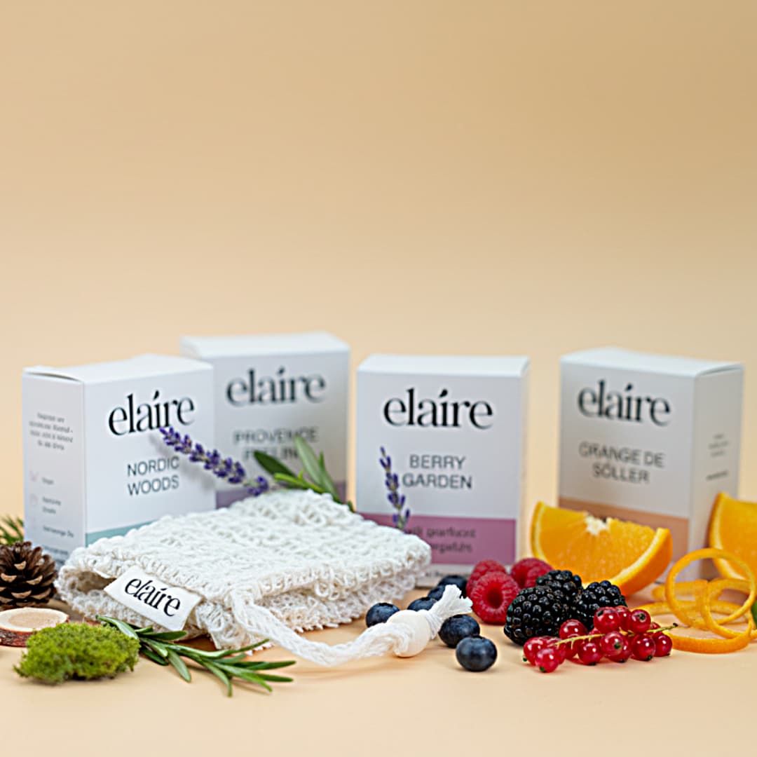 elaire Seifen Bundle – 4 Naturseifen im Set | feste Handseifen