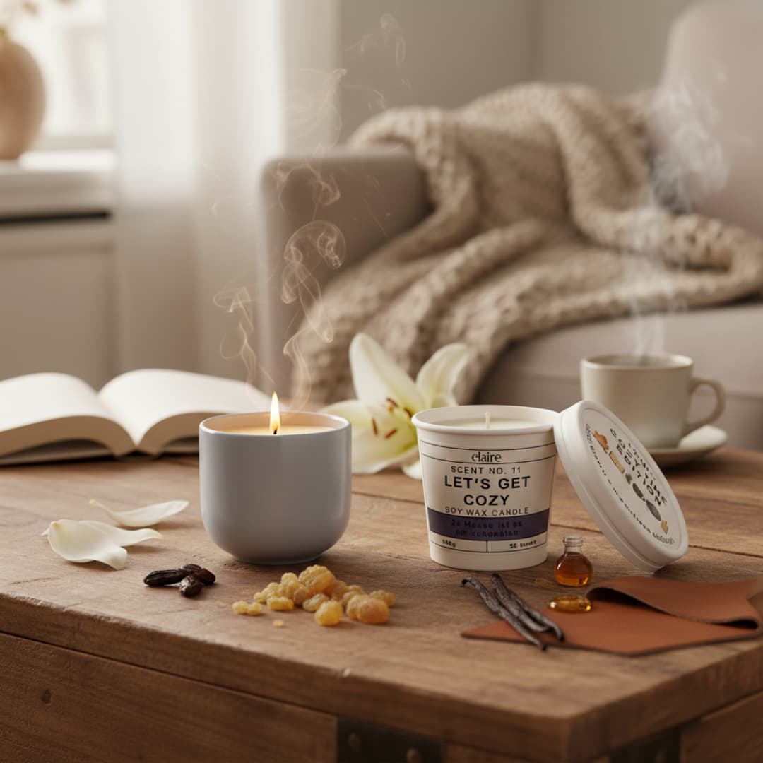 Mix it Match it Love it – Duftkerze Cozy im grauen Gefäß