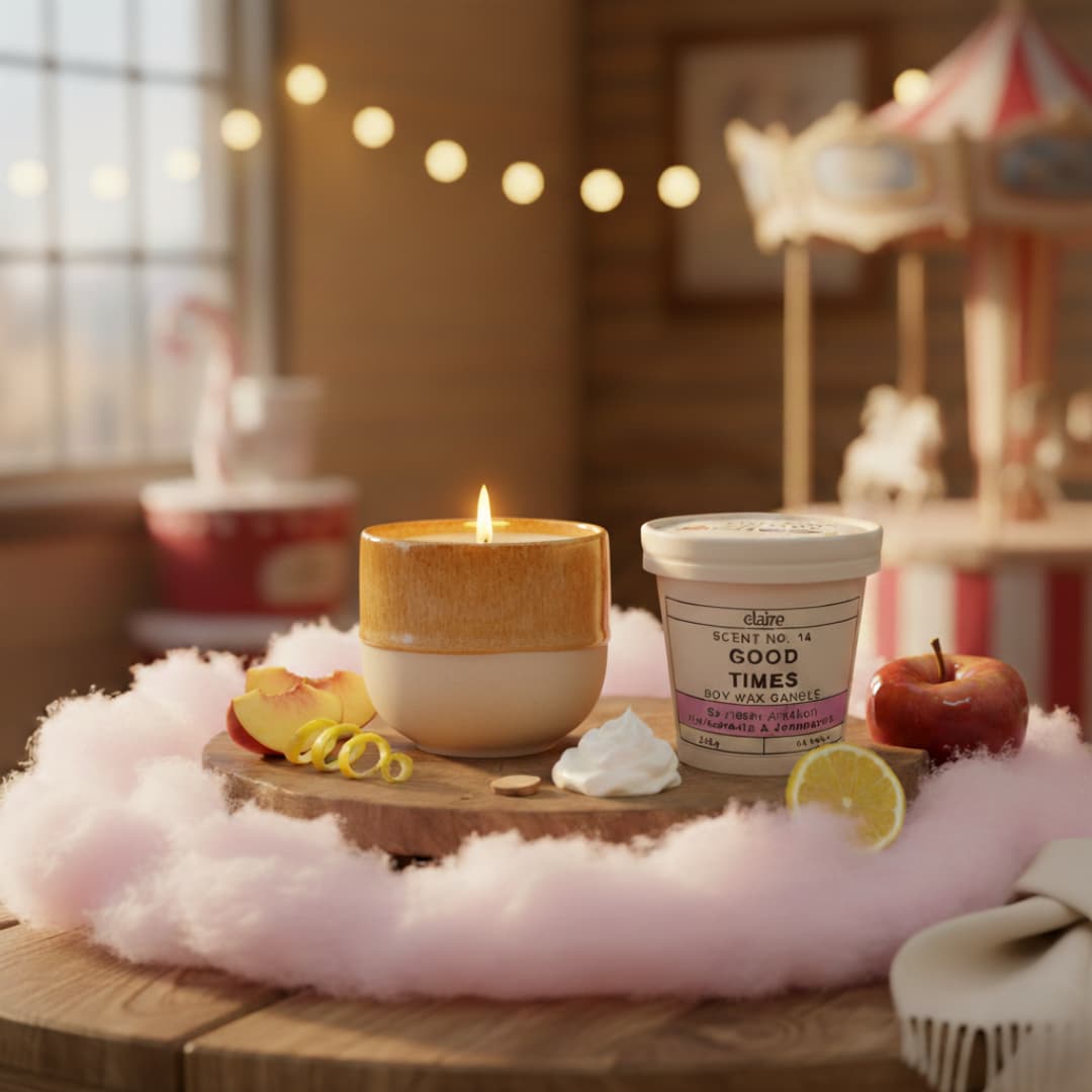 Mix it Match it Love it – Duftkerze Good Times im Safran Gefäß