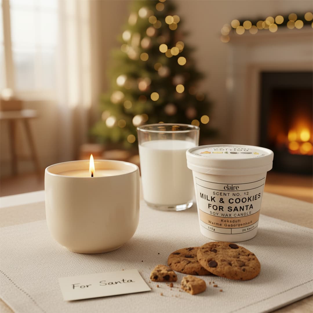 Mix it Match it Love it – Duftkerze Milk and Cookies im beigen Gefäß