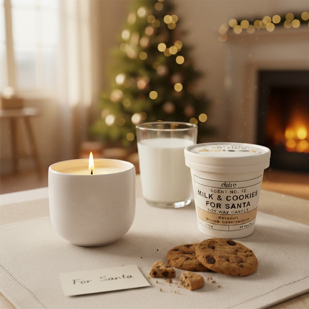 Mix it Match it Love it – Duftkerze Milk and Cookies im weißen Gefäß