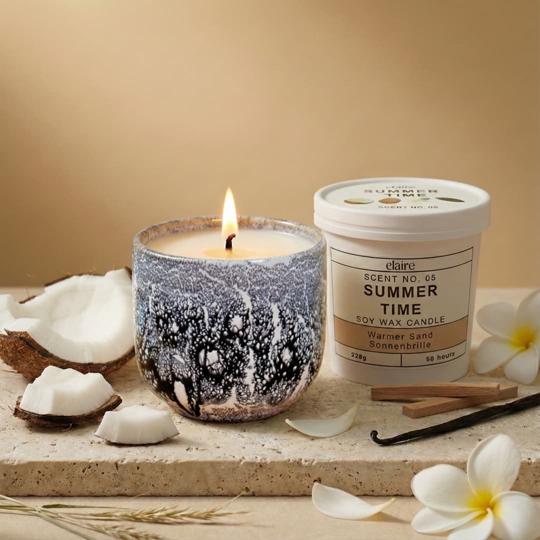 Mix it Match it Love it – Duftkerze Summer Time im Stone Gefäß