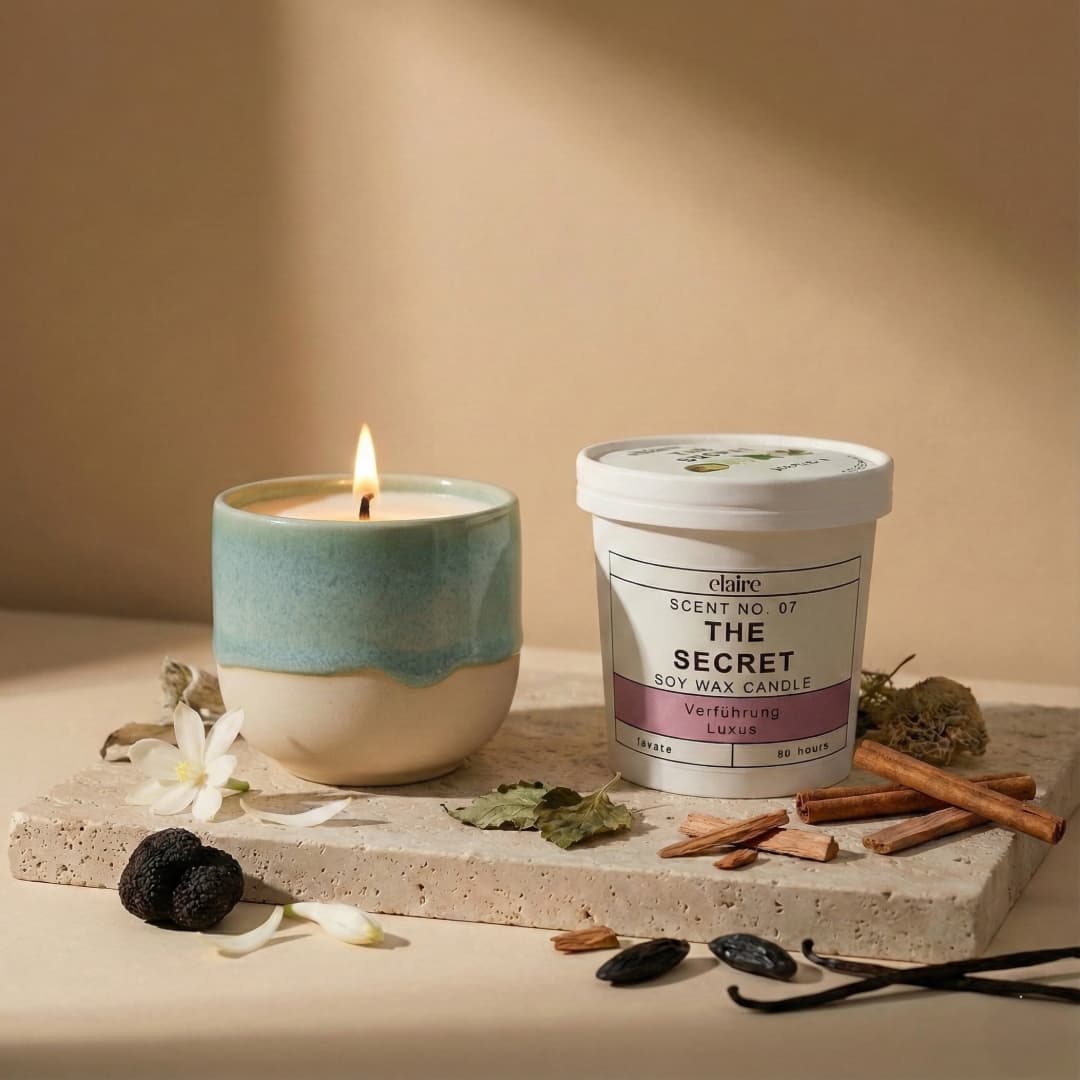 Mix it Match it Love it – Duftkerze The Secret im Aquarell Gefäß