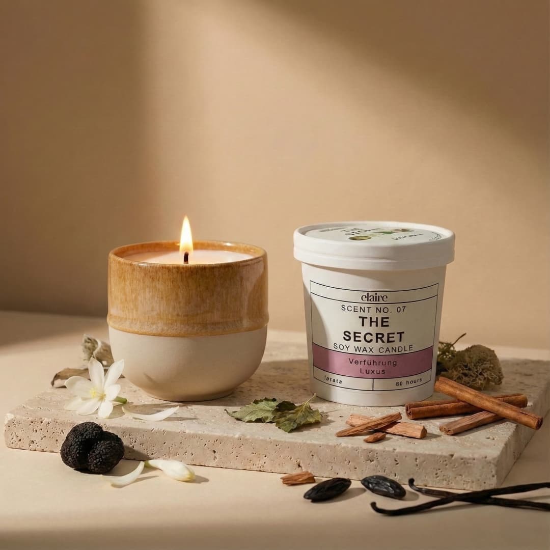 Mix it Match it Love it – Duftkerze The Secret im Safran Gefäß