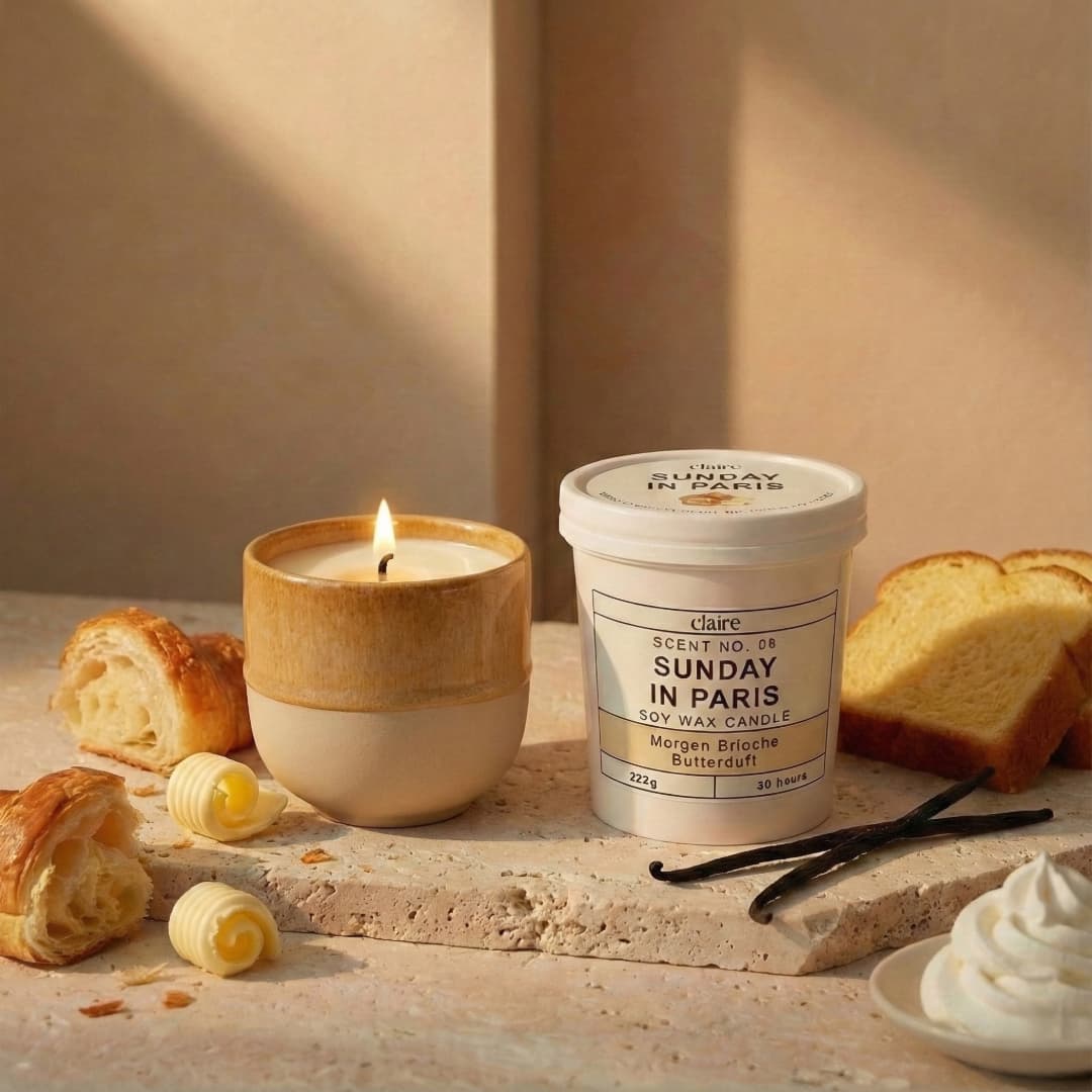 Mix it Match it Love it – Duftkerze Sunday in Paris im Safran Gefäß