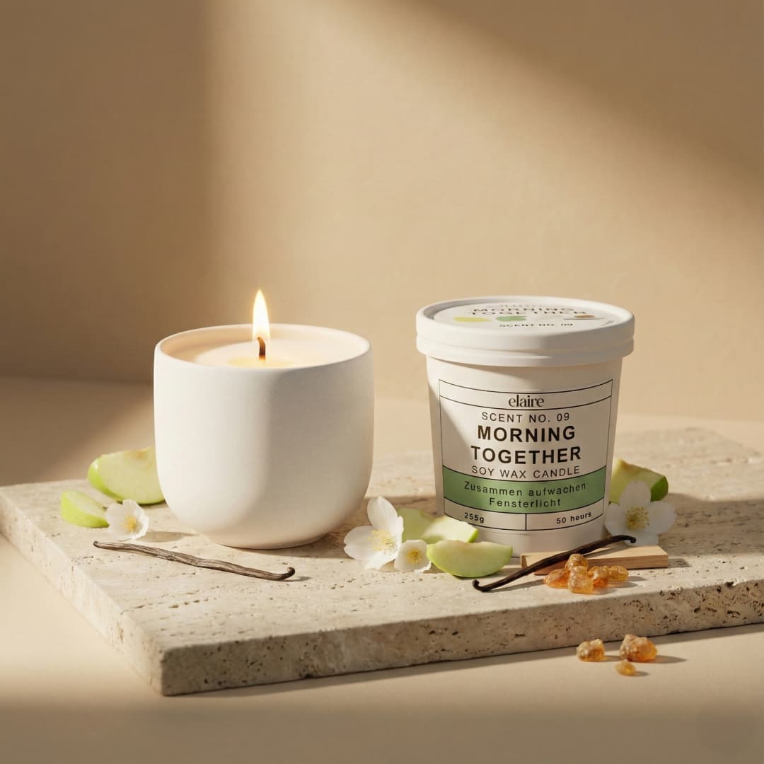 Mix it Match it Love it – Duftkerze Morning Together im weißen Gefäß