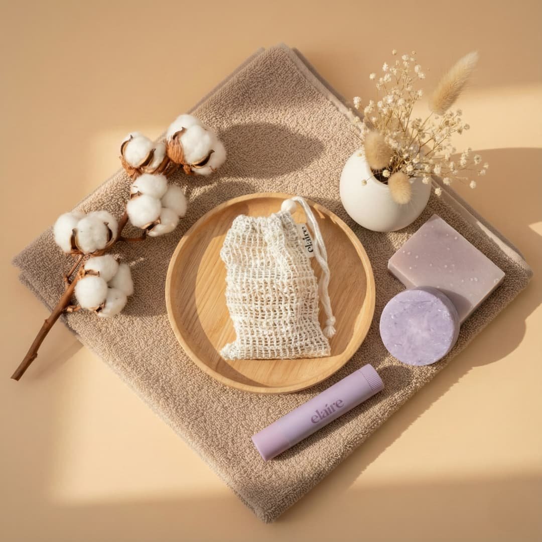 Travelset - Airstick, Seife, Shampoo + Seifensäckchen