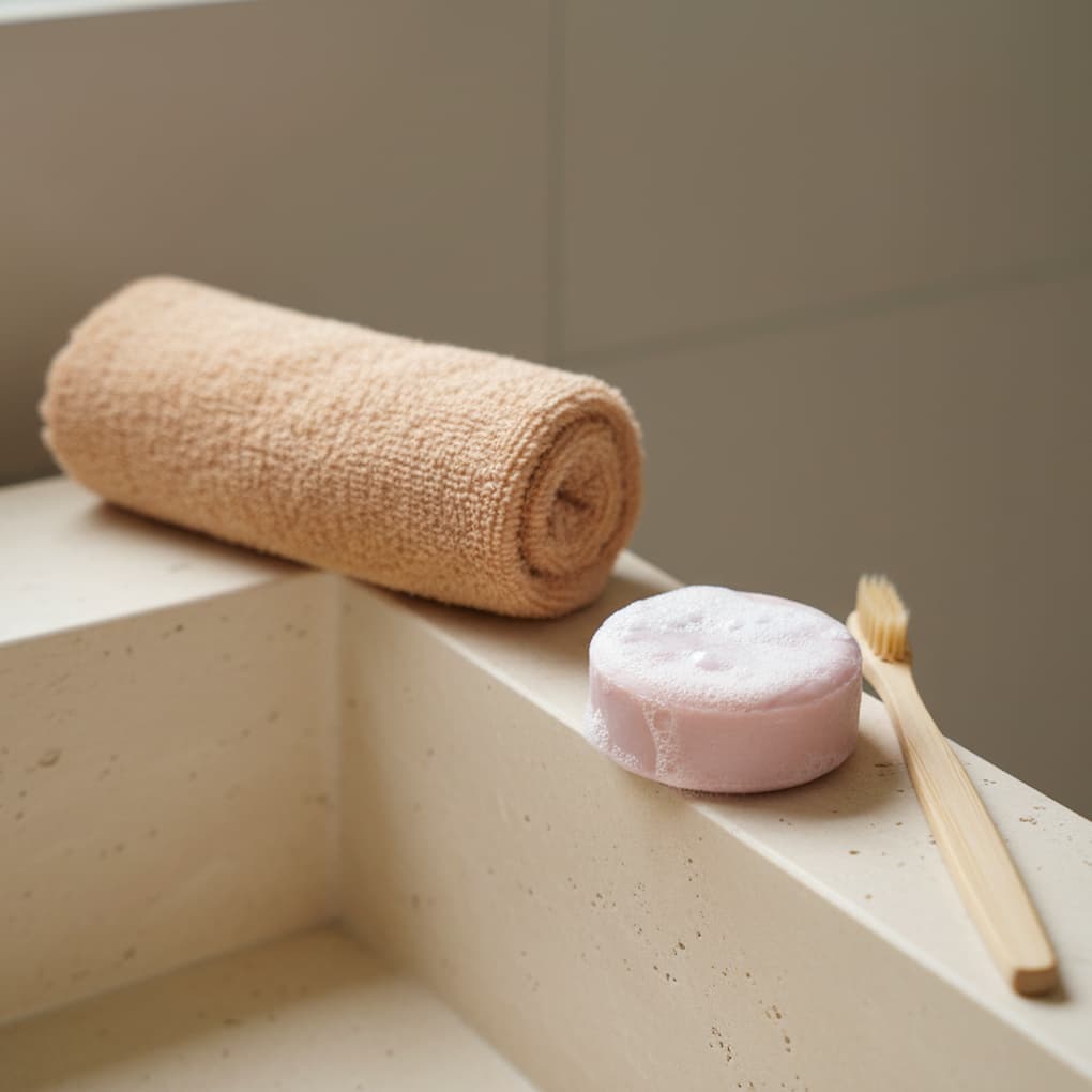Berry Garden Shampoo Bar im Bad – nachhaltige Haarpflege elaire