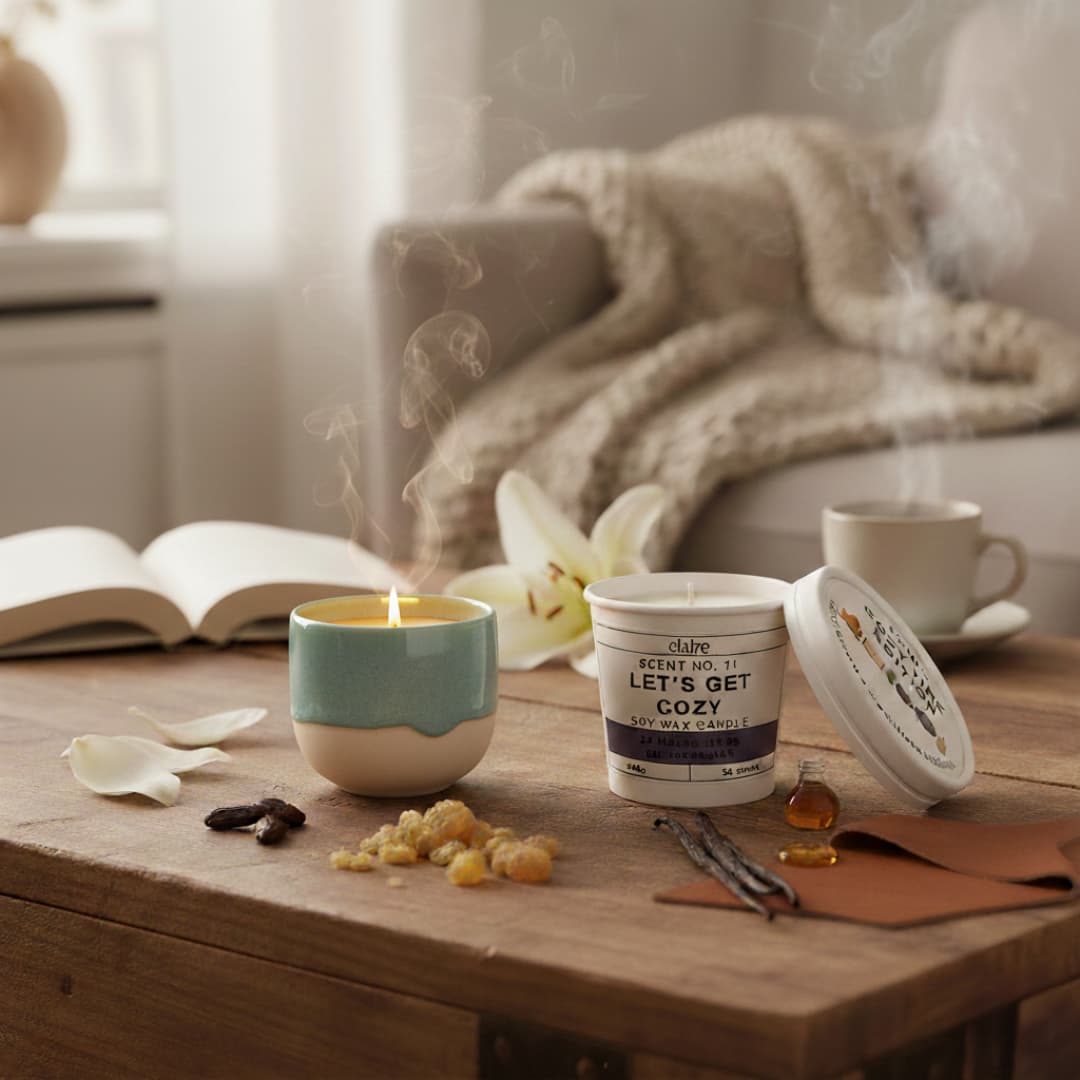 Mix it Match it Love it – Duftkerze Cozy im Aquarell Gefäß
