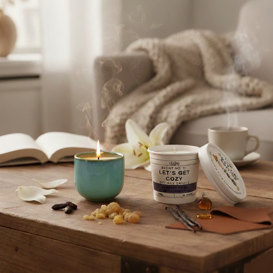 Mix it Match it Love it – Duftkerze Cozy im grünen Gefäß