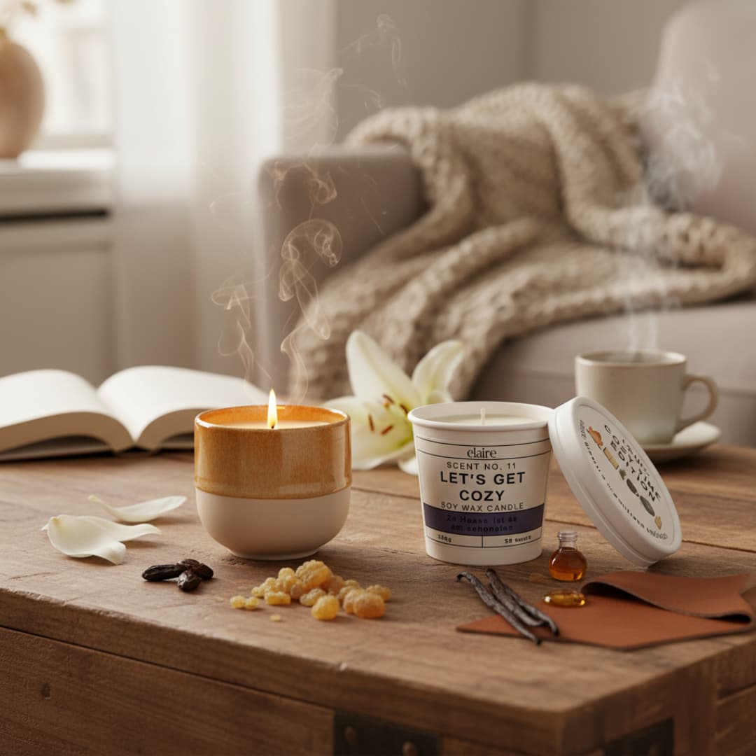Mix it Match it Love it – Duftkerze Cozy im Safran Gefäß