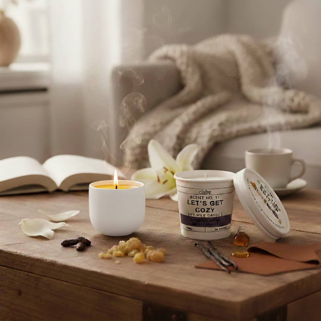 Mix it Match it Love it – Duftkerze Cozy im weißen Gefäß