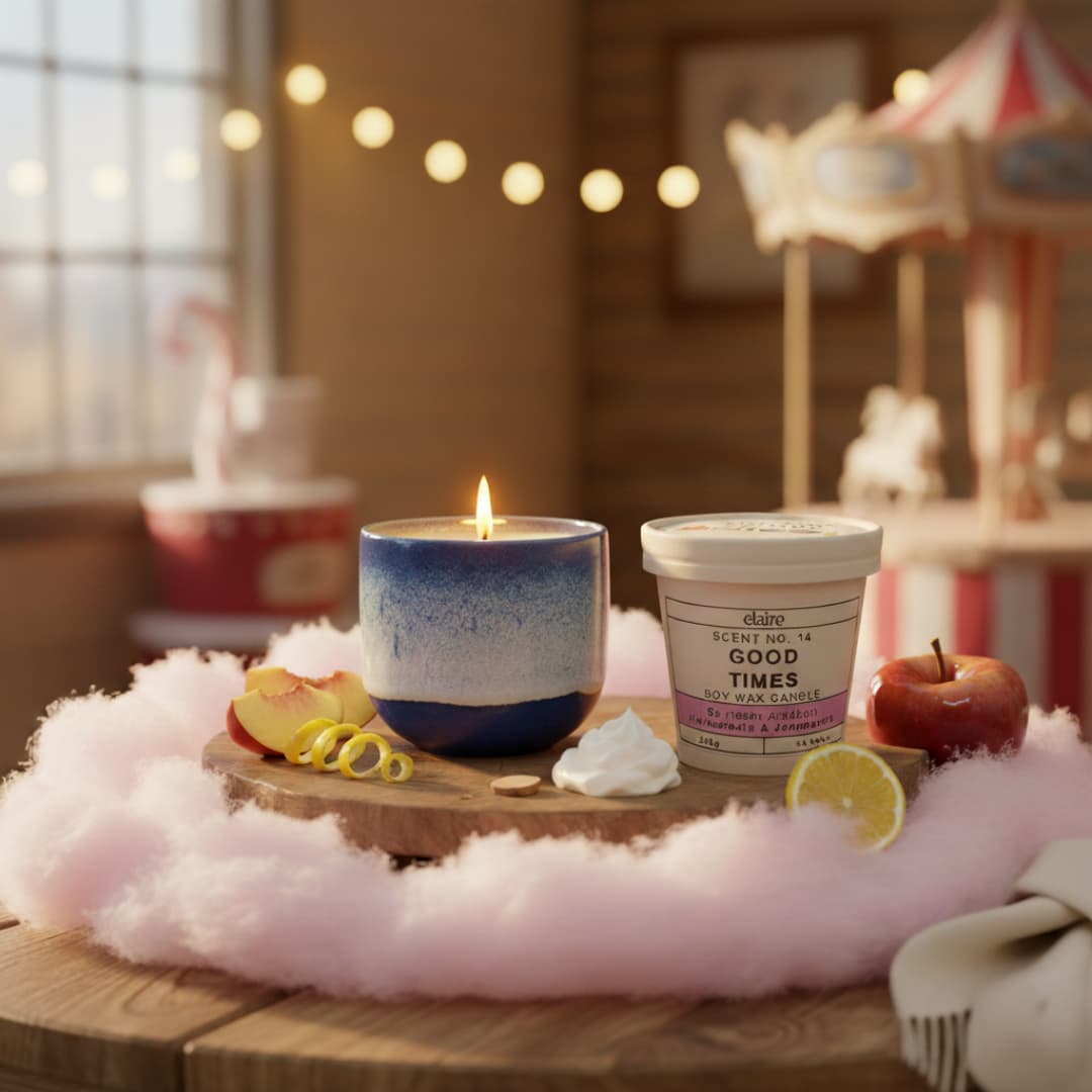 Mix it Match it Love it – Duftkerze Good Times im blauen Gefäß