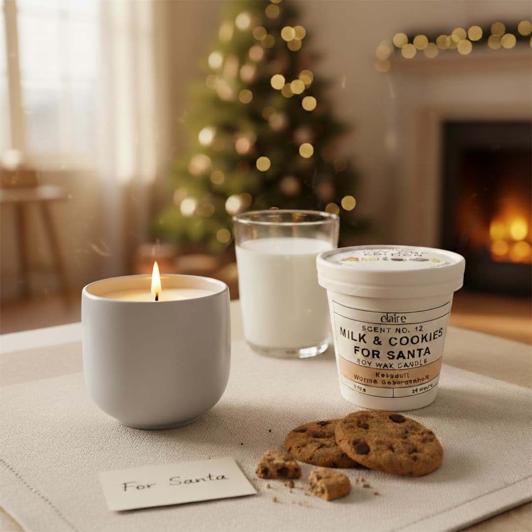 Mix it Match it Love it – Duftkerze Milk and Cookies im grauen Gefäß