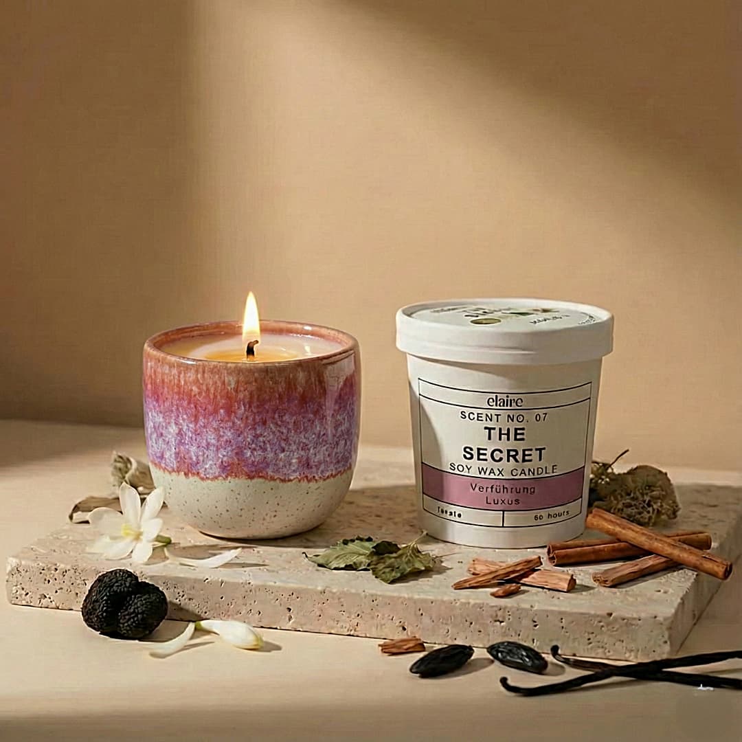 Mix it Match it Love it – Duftkerze The Secret im lila Gefäß