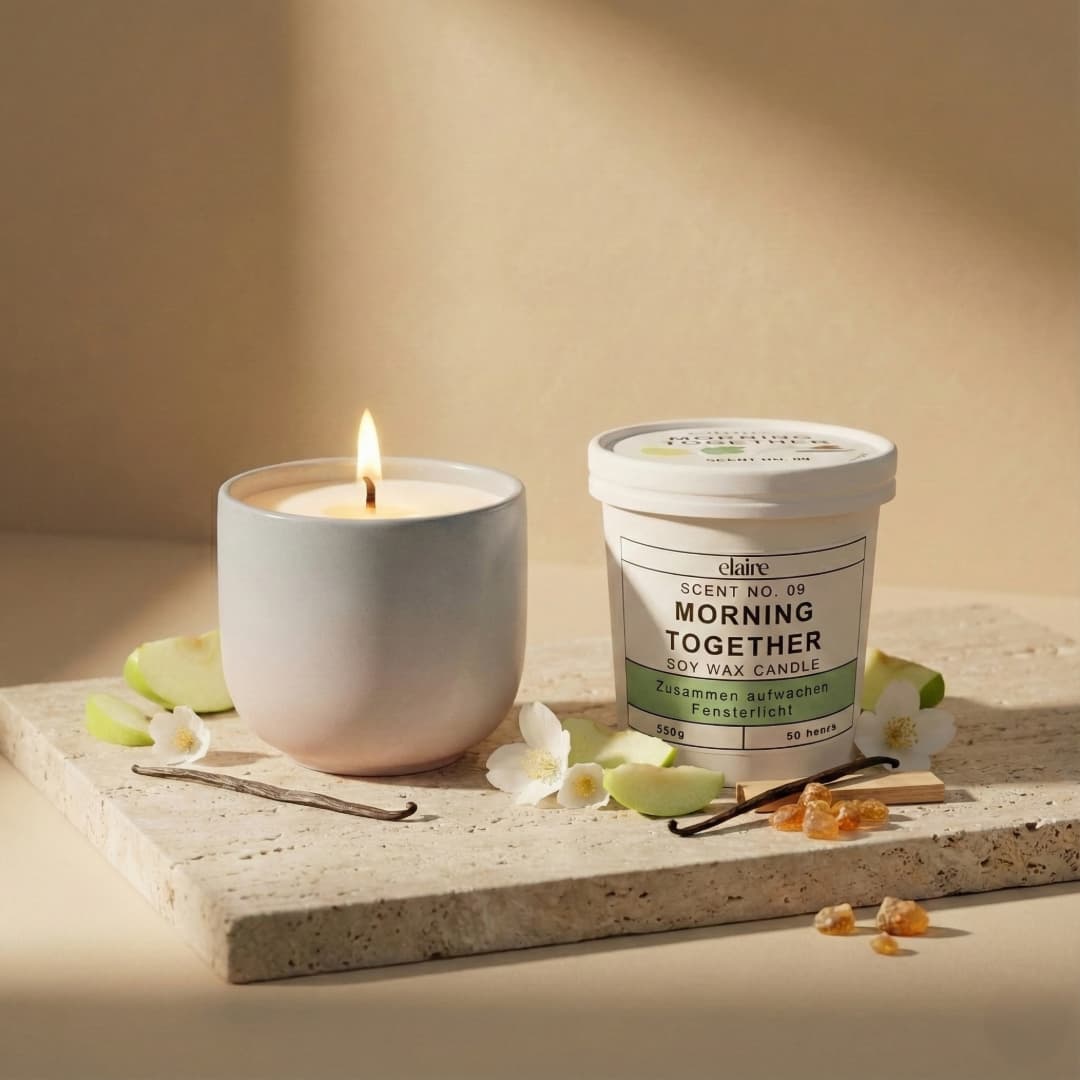 Mix it Match it Love it – Duftkerze Morning Together im grauen Gefäß