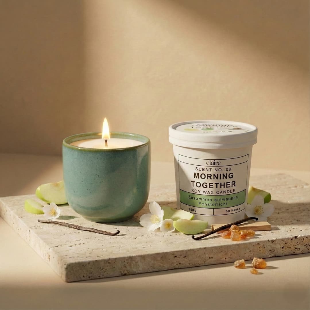 Mix it Match it Love it – Duftkerze Morning Together im grünen Gefäß