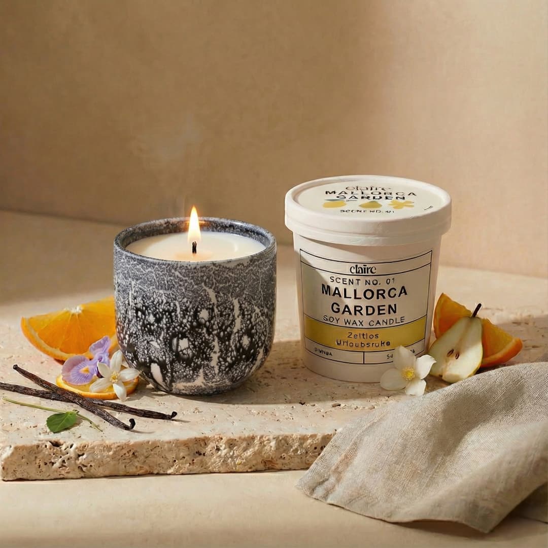 Mix it Match it Love it – Duftkerze Mallorca Garden im Stone Gefäß