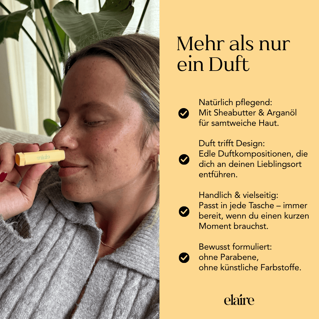 Peach Drift Airstick auf Reisen – sommerlicher AromaStick von elaire