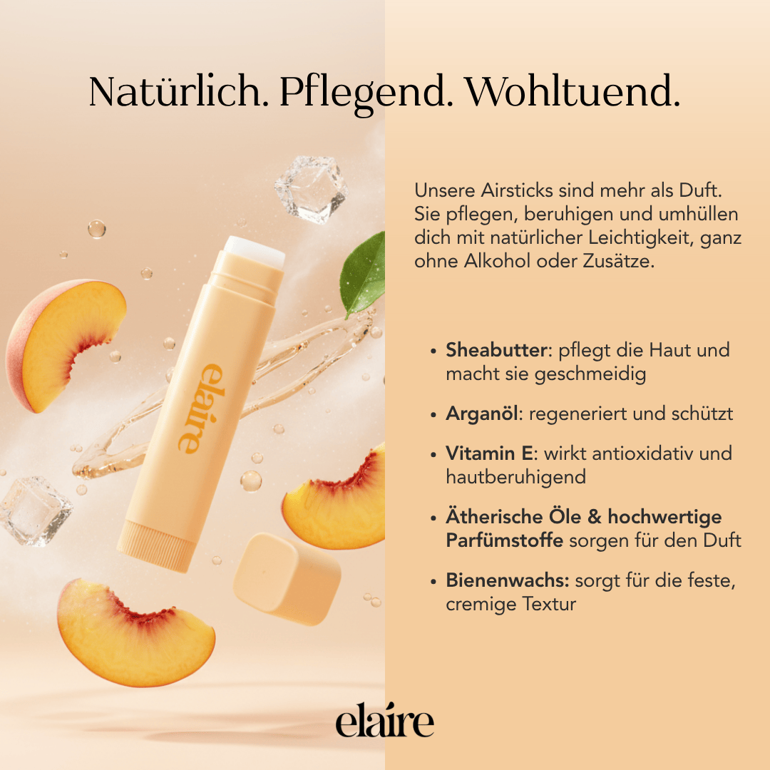 Peach Drift Airstick Detail – fruchtiger AromaStick für unterwegs